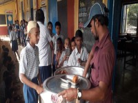 New year celebration with school childrens, Neral